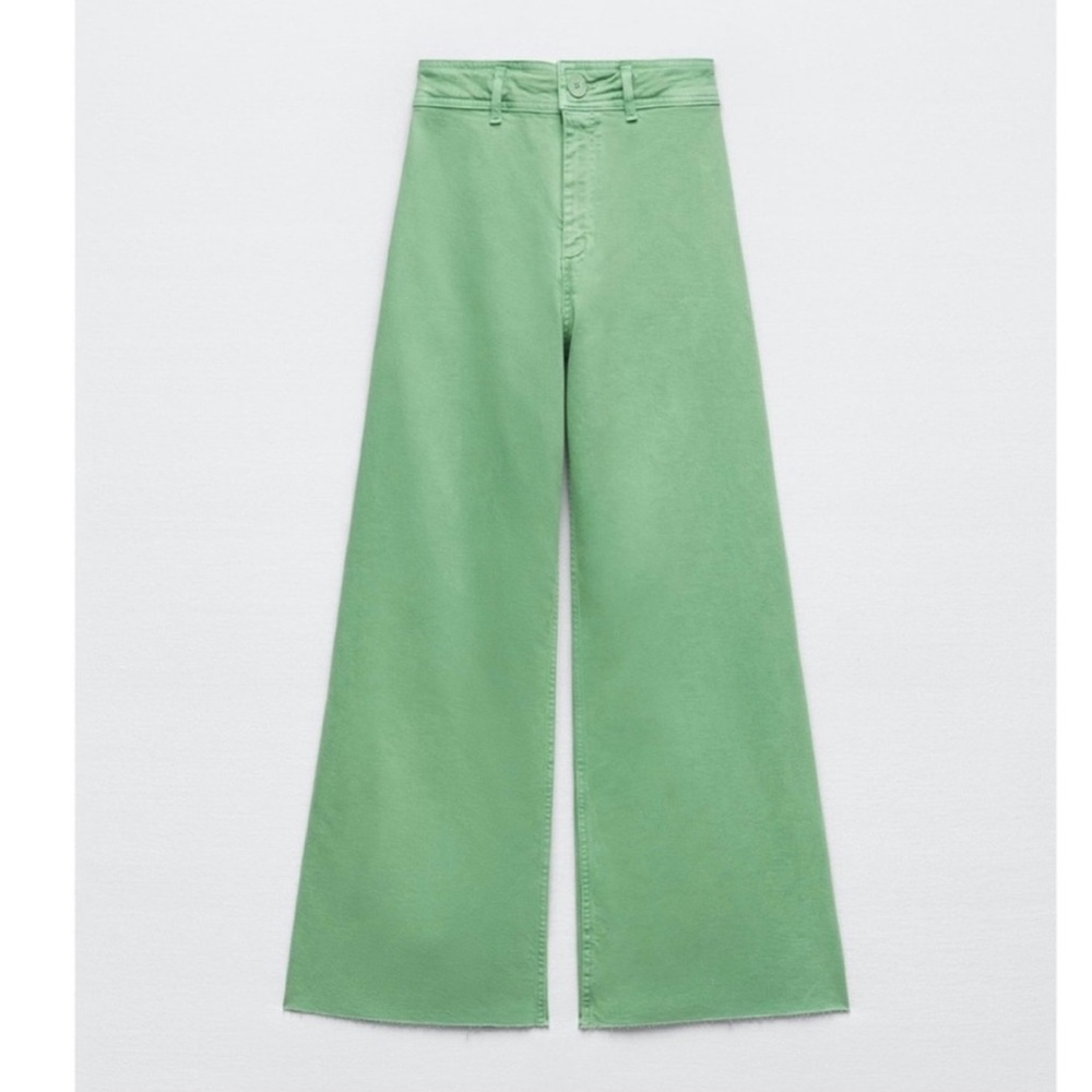 Light Green Marine Straight Jeans.